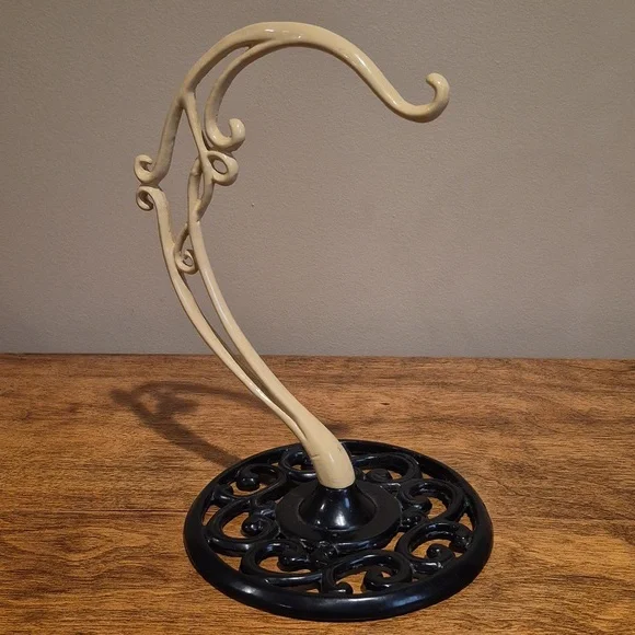 ENAMEL COATED CAST IRON Banana Hanger Stand - Picture 2 of 13